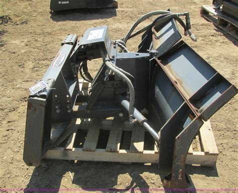 angle plow for skid steer|60 skid steer snow plow.